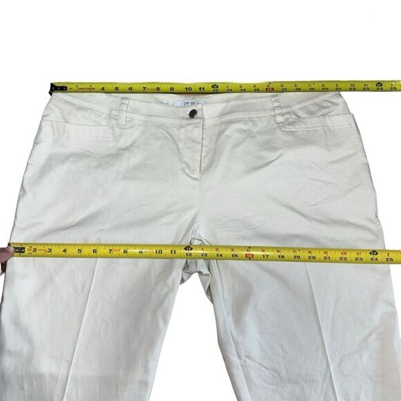 Per Se Cotton Blend Trousers Pants Light Tan Slash Pockets Sz 18 Stretch Comfort - Picture 4 of 9